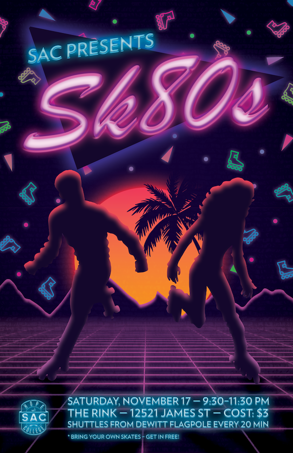 Sk80s event poster