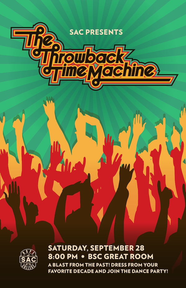 Throwback Time Machine event poster