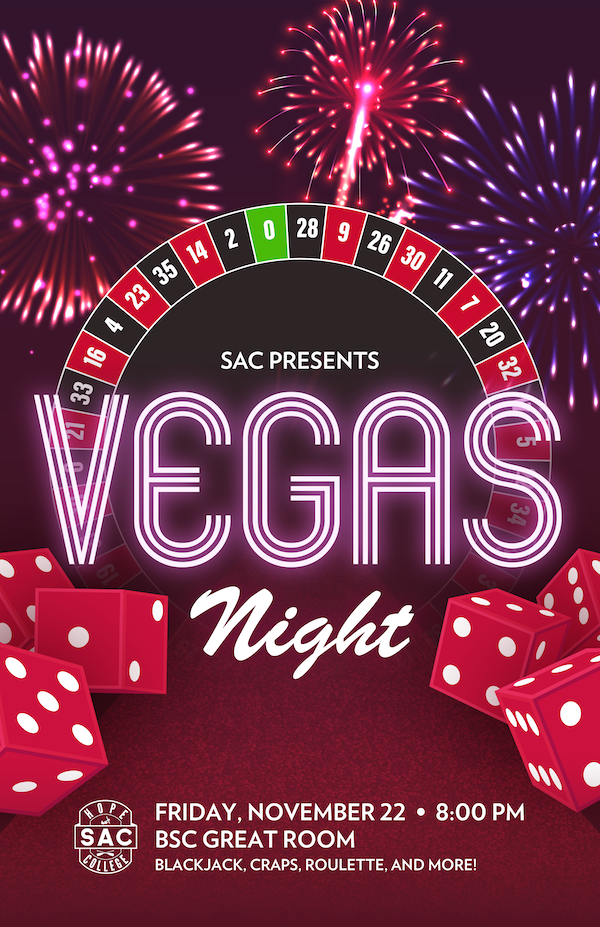 Vegas Night event poster